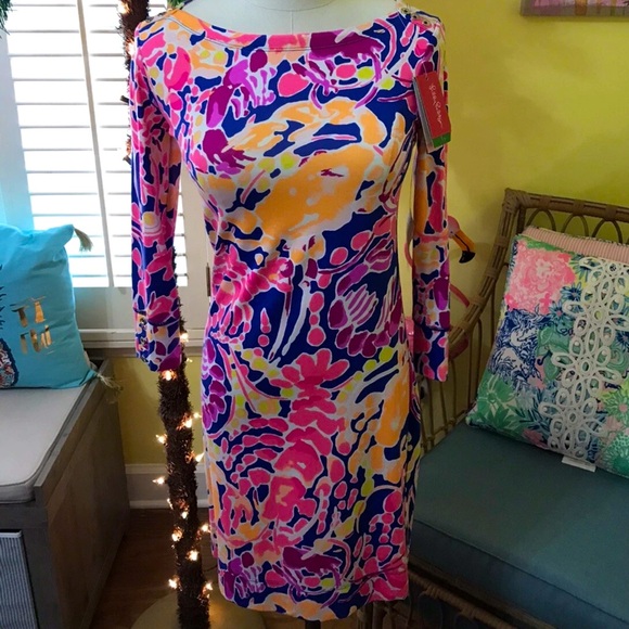 Lilly Pulitzer Dresses & Skirts - Lilly Pulitzer NWT UPF 50+ Sophie Shift Dress Catch and Release Size XS